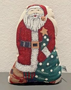 Almohada tapiz navideño vintage Riverdale Santa decoración navideña - Imagen 1 de 7