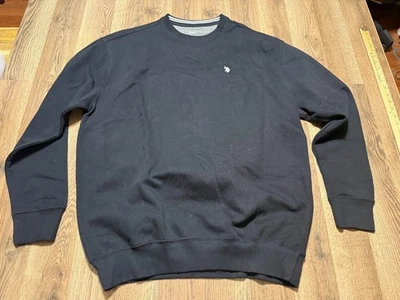US Polo Assn. Suéter, Para Hombre Talla Mediana, Negro, Cuello Redondo, Pullover, Logo Foto 1 de 4