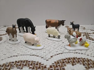 Department 56 Heritage Village Collection Farm Animals Lot of 9 #56588 - Picture 1 of 16