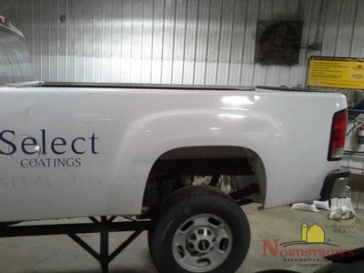 2012 GMC Sierra 2500 Pickup Gas Fuel Filler Door Lid Cover White - Image 1 of 4