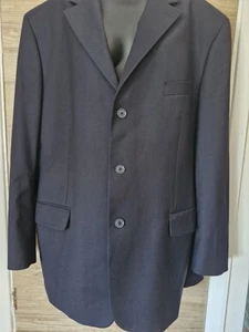 Preowned Pierre Cardin 100% Wool Blazer In Navy. In Excellent Condition - Picture 1 of 11