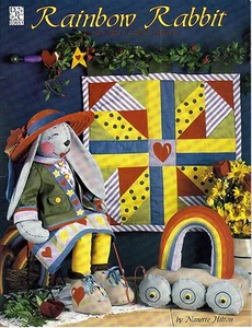 1994 Pattern Booklet Rainbow Rabbit Make A Wish Collection Nanette Hilton #44 - Bild 1 von 2
