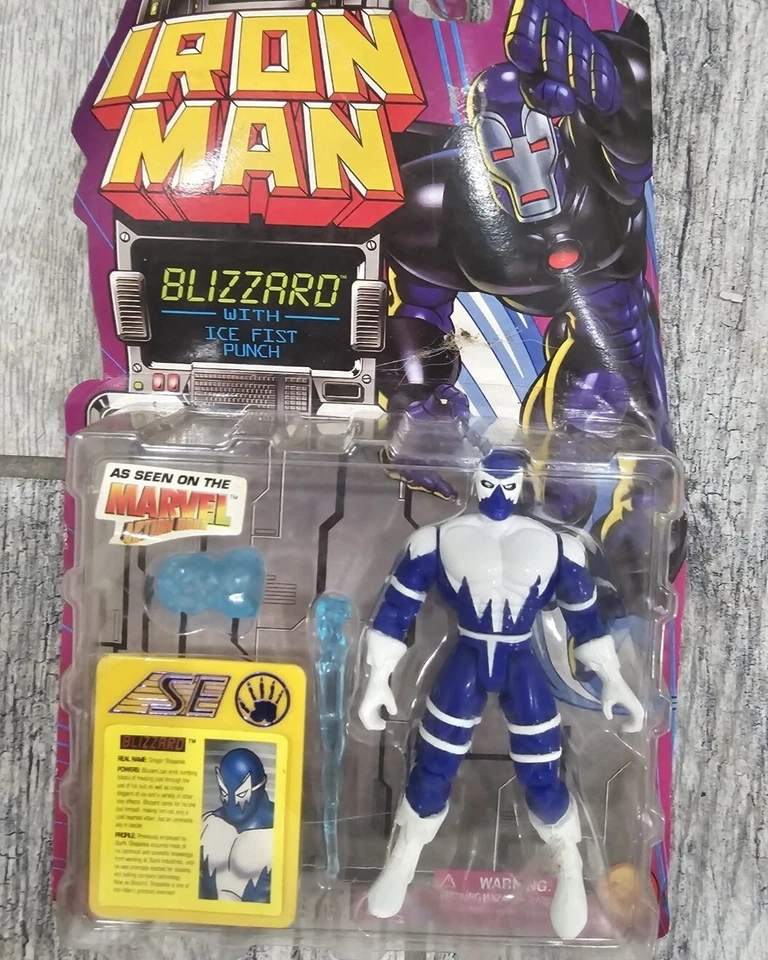 Iron Man Blizzard 1995 Toy Biz Marvel Comic Action Figure 46116