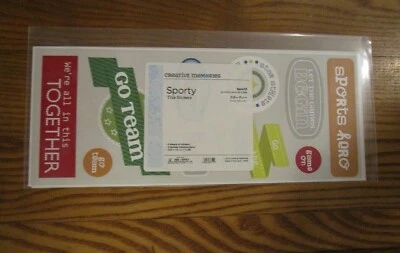Creative Memories SPORTY Sports Title Stickers (3 sheets of stickers) BRAND NEW - Image 1 of 2