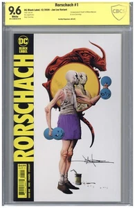 Rorschach #1 CBCS 9.6 SS Jae Lee Variant Cover Signed 1st Death William Myerson - Picture 1 of 2