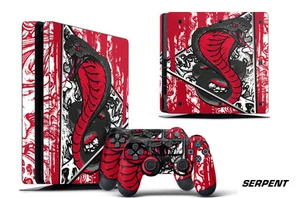 Skin Decal Wrap For PS4 Slim Playstation 4 SLIM Console + Controller Stickers SP - Picture 1 of 1