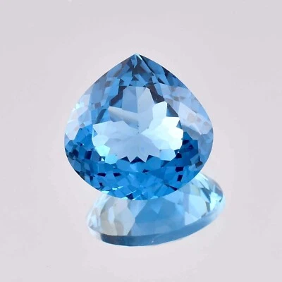 Turmalina azul océano impecable natural 5 x 5 mm de Mozambique, certificado GIT Foto 1 de 4