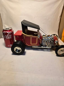 Vintage 1980s? 1/18 T-Bucket Hot Rod Race Car BRAND TOY STATE MADE IN HONG KONG - Picture 1 of 22