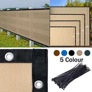 4/5/6/8' Tall Privacy Fence Screen Garden Patio Pool Windscreen Mesh Shade Cover - Picture 1 of 31