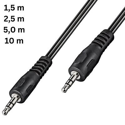 Stereo Audio Kabel 3,5mm Klinke auf 3,5mm Klinke auf Klinke AUX kabel - Bild 1 von 4