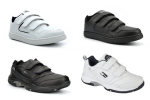 Mens Wide Fit Trainers Mens Touch Fastening Trainers Large Sizes 13/14/15 - Picture 1 of 14