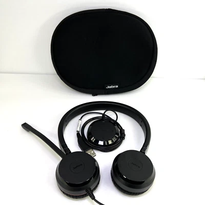 Jabra EVOLVE 30 II Stereo Headset Model HSC060 with ENC060 Controller - TESTED - Image 1 of 4