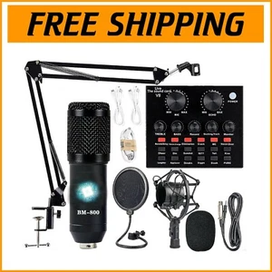 Complete BM-800 Podcast Kit: Microphone, Stand, & Voice Effects for Creators - Picture 1 of 9