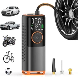POCKET AIR Car Tire Inflator Portable Air Compressor by Bullseye Pro, Rechargeab - Picture 1 of 10