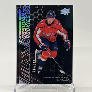 2020-21 SPX Black Obsidian Rookies Card of Cap Connor McMichael /349 (20-21)