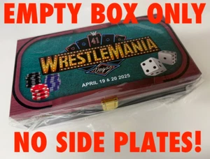 WRESTLEMANIA 41 REPLICA NO SIDE PLATE EMPTY BOX ONLY LAS VEGAS OFFICIAL WWE SHOP - Picture 1 of 6