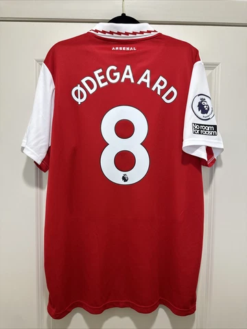 Odegaard #8 Men’s EXTRA LARGE Arsenal FC Gunners Home Premier League Jersey Cover
