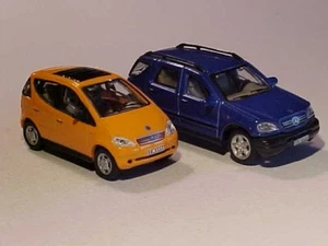 LOT 2: 2001 Mercedes M & A Class Hongwell 1/72 Diecast Mint Loose - Picture 1 of 7