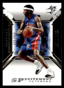 2005 SPx #XCV10 Richard Hamilton SPxcitement Veterans SP #d 575/999! PISTONS