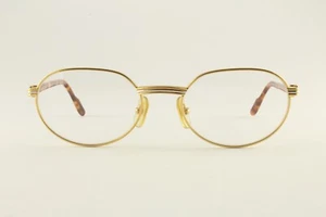 Very Rare Vintage Authentic Cartier 53mm Gold Silver Tortoise Glasses France - Picture 1 of 5