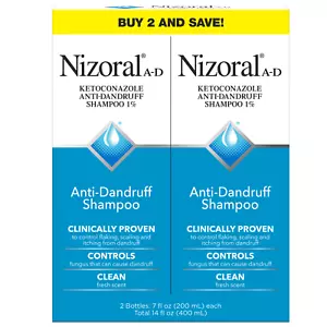 Nizoral A-D Anti-Schuppen Shampoo Zero Lather 7 fl oz (2er-Pack) - Bild 1 von 8