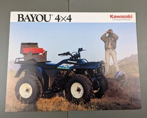 1990's Kawasaki Bayou 300 4x4 Factory Dealer Sales  Brochure - Bild 1 von 2
