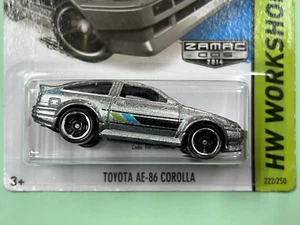 HOT WHEELS 2014 Walmart Exclusive ZAMAC Toyota AE-86 Corolla - Picture 1 of 7