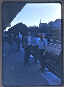 half frame slide Berlin Germany 1960's Train Station German marked mount - Picture 1 of 2