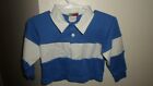 vintage-blue white shirt-Aka Kids-1988-2T- long sleeve-Haiti-50% cotton blend