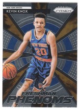 Kevin Knox 2018-19 Panini Prizm Freshman Phenoms #17 Rookie RC ( Knicks )