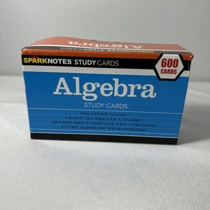 Spark Notes Algebra Study Cards 600 Cards Complete - Picture 1 of 6