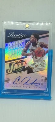 2014-15 Prestige Premium Bonus Shots Auto #43 Carrick Felix 025/199 Numbered N M - Image 1 of 4