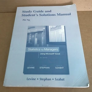 Study Guide and Student Solutions Manual Statistics for Managers Using Microsoft - Bild 1 von 9