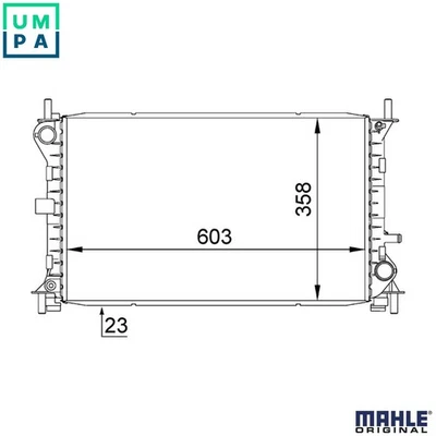 RADIATOR ENGINE COOLING CR 627 000S FOR FORD KA FOCUS/Van/Turnier/Clipper 1.3L - Image 1 of 4