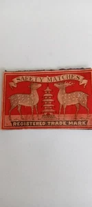 Deer Tower China Matchbox Label Lot 6 - Picture 1 of 1