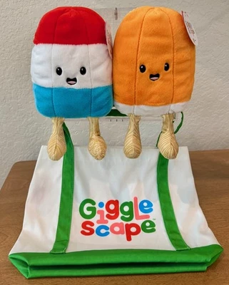Gigglescape Rocket Popsicle Orange Dream Creamsicle Plush w/ Bag Giggle Scape - Image 1 of 4