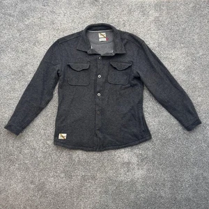 Tracksmith Wool Blend Shirt Jacket Mens Medium Gray Button Up Pockets FW2019 - Picture 1 of 12