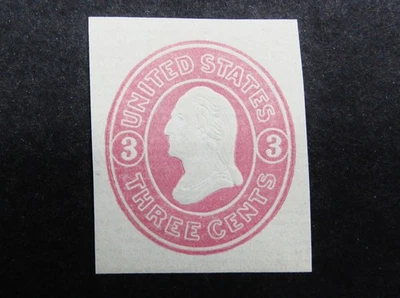 nystamps US Cut Square Stamp # U36 Mint H         N21x4198 - Image 1 of 2