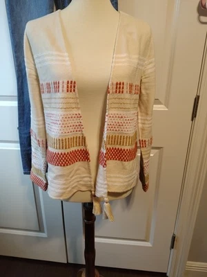 Cárdigan para mujer Soft Surroundings Juliet con textura frente abierto pequeño Foto 1 de 4