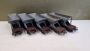 (Missing Ladder) X5 Fleischmann DB Hanover E433 Hopper Grey Truck Wagon HO Gauge - Picture 1 of 24