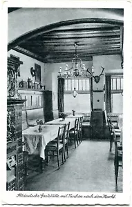 AK SAALFELD /Saale Hotel ANKER - GÜLDENE OANS, vecchia trattoria tedesca anni '30 - Foto 1 di 1