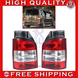 FOR VOLKSWAGEN TRANSPORTER T5 PAIR REAR TAIL LIGHT LAMP (LH&RH) (2003-2015) - Picture 1 of 11