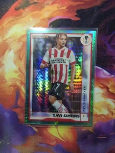 2022-23 Topps UEFA Merlin XAVI SIMONS Aqua Prism Refractor #107 NM Hard to Find - Picture 1 of 2