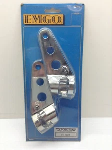 NOS EMGOChrome Motorcycle Side Mount Headlight Fork Mounted Brackets 01-1921 NEW - Picture 1 of 2