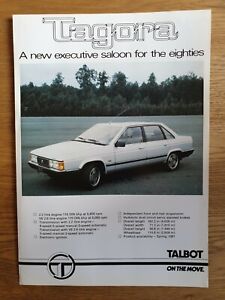 Talbot - Tagora - Sales Leaflet - Very Good Condition