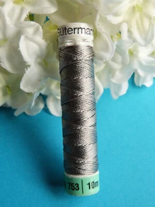 341B Superb Coil Drawstring Silk Gutermann Domo Grey N° 634 - Picture 1 of 2