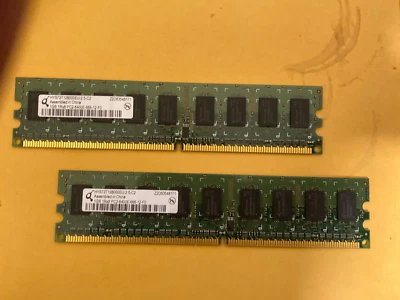 Qimonda HYS72T128000EU-2.5-C2 PC2-6400E-666-12-F0 1GB Memory RAM DDR2-800Mhz - Image 1 of 2