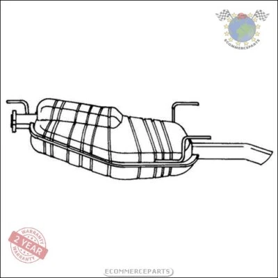 Silencieux d'échappement Arrière Sigam pour OPEL VECTRA B D lyv - Photo 1/3