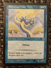 MTG Blue Creature Snapping Drake Portal Set Regular Common LP/NM 1997