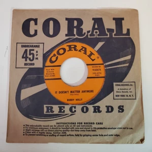 Buddy Holly IT DOESN'T MATTER ANYMORE (ROCKABILLY 45) #62074 PLAYS VG++ NO NOISE - Picture 1 of 5